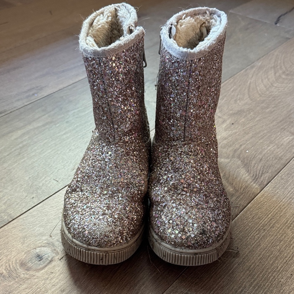 Cat & Jack Glittery Kids Boots